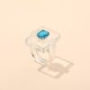 Bagues-Carres-Transparentes-en-Acetate-Resine-Acrylique-Bijoux-la-Mode-Strass-Colors-Crystal