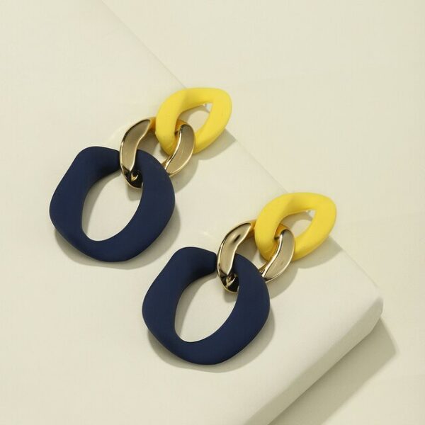 Boucles-d-oreilles-jaunes-pour-femmes-Style-tendance-Style-boheme-mode-grands-bijoux-accessoires-bleu